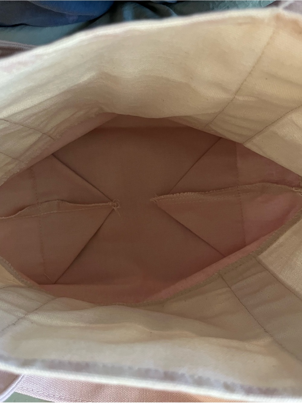 Trader Joe’s Pink Striped Mini Canvas Tote Bag 🌸 - Picture 5 of 6